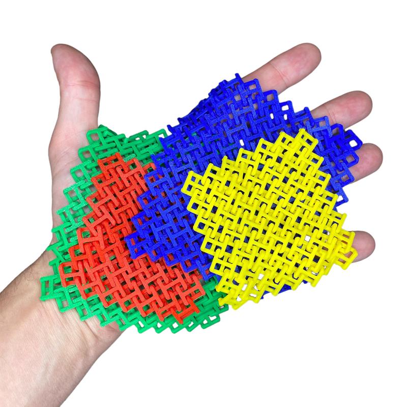 Vibrant 3D Printed Chainmail: Sensory & Fidget Marvels in Small, Medium, and Large