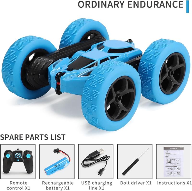 Remote Control Car Stunt RC Cars, 2.4 GHz 4WD RC Vehicle Toy Off-Road Remote Control Car, Double-Sided Driving 360-degree Flips Rotating, Best Gift for Kids and Teens remote  car