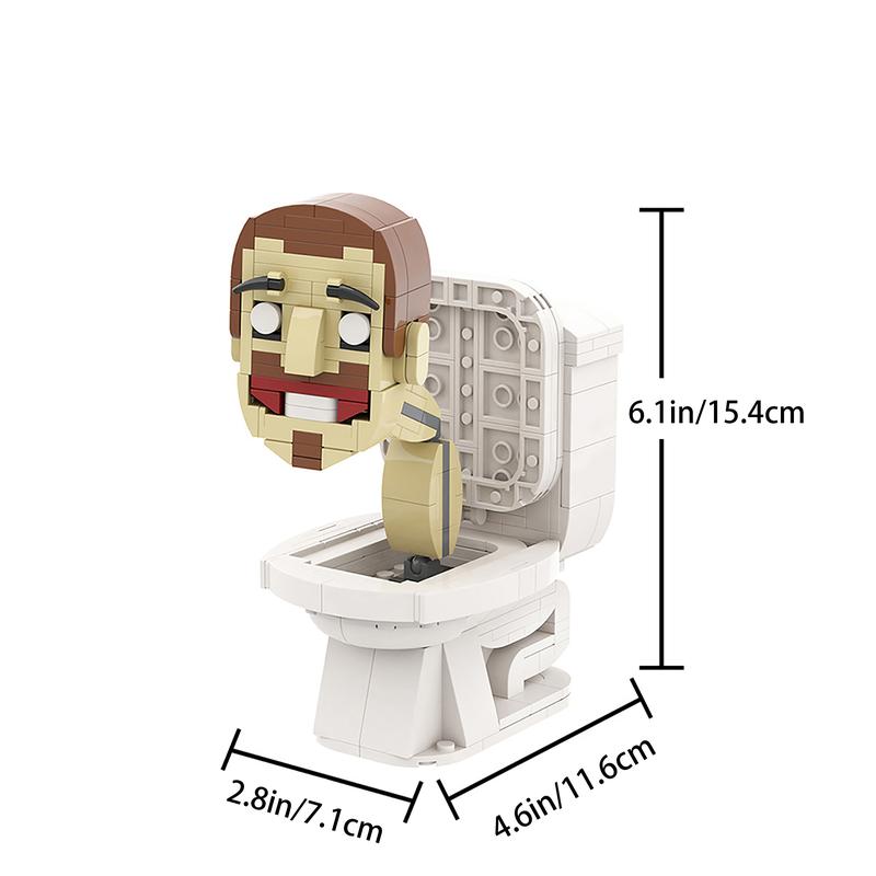 Skibidi Toilet Building Blocks Speakerman and Toilet Toys Camera Man Anime Model Toys Building Block Set, Collectibles for Fans, Birthday Christmas for Girls Boys and Adults