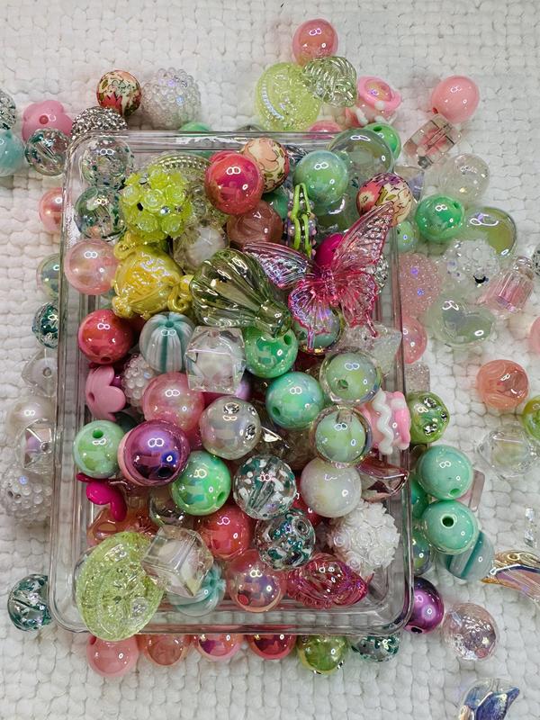 Custom Bead Mix made with top quality acrylic assorted beads diy craft supply