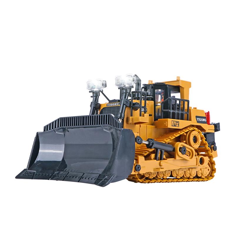 Summer GIFT1:20 RC Excavator Bulldozer Remote Control Dump Truck with Light Sound Programmable Engineering Children's Car Toy for Kids Gift excavator