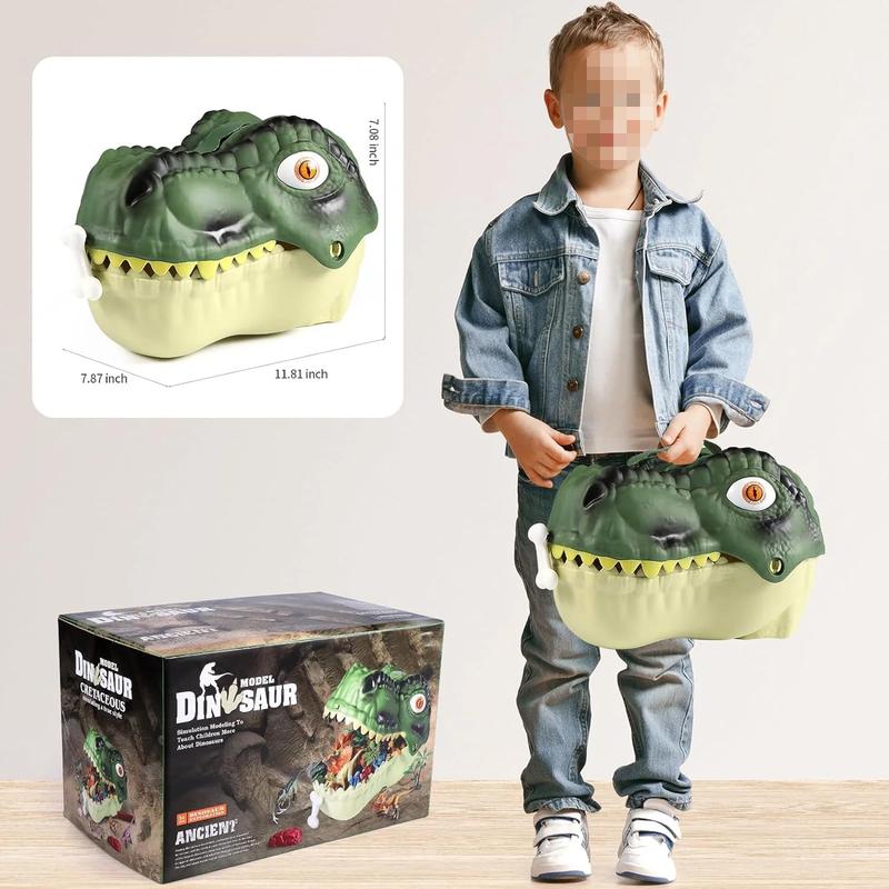 45Pcs Dinosaur Toys with Durable Storage Case for Kids, Realistic Dinosaur Toy, Educational Figures, Gift for Boys Girls