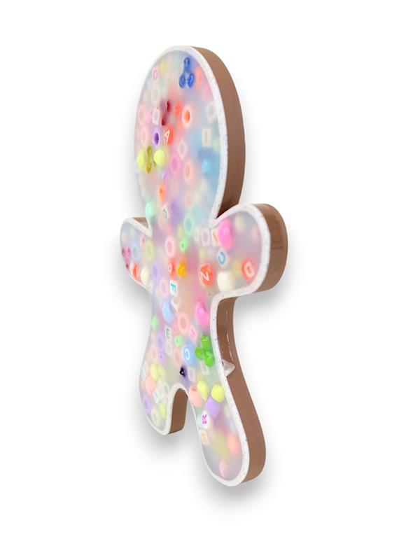 Gingerbread man Picky Pad and Tray- Satisfy Your Urge to Pick, Pop and Peel Stress-Free!