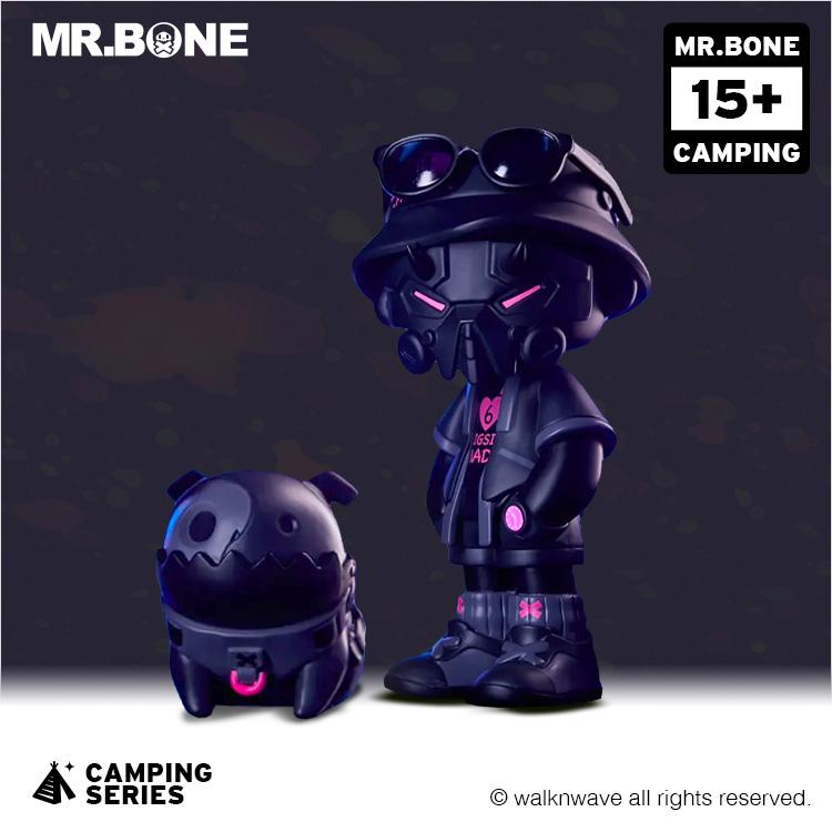 Official MR.BONE Camping Series One Person + One Dog Blind Box Model – Fashion Collection Toys and Holiday Gift Blind Box Random Blind Box