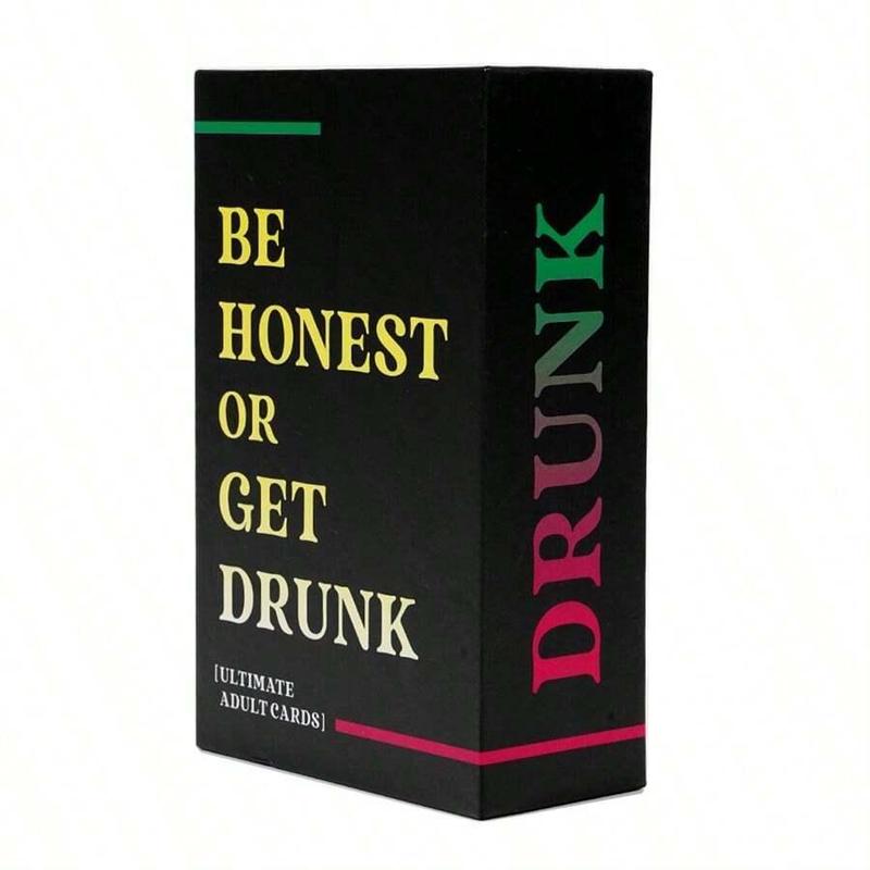 Be Honest Or Get Drinking Card Game, 1 Box Adult Party Game, Funny Card Game for Couples Parties, Party Supplies For Christmas