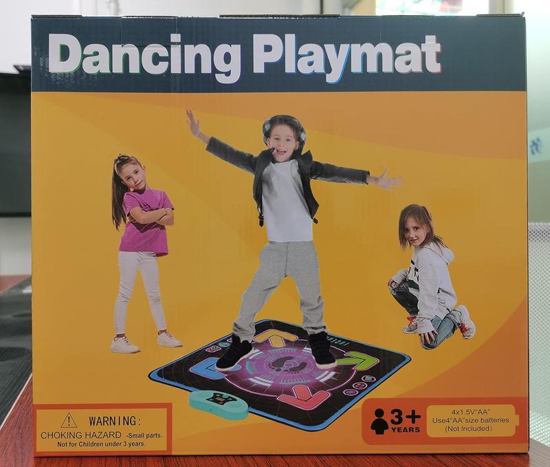 FUCEORUY Dance Mat for Kids Ages 4-12 Electronic Dance Mats Toy with 3 Game Modes Built-in Music Dance Pad with AUX Christmas Birthday Gifts Toys for Girls and Boys 4 5 6 7 8 9 10 Year Old