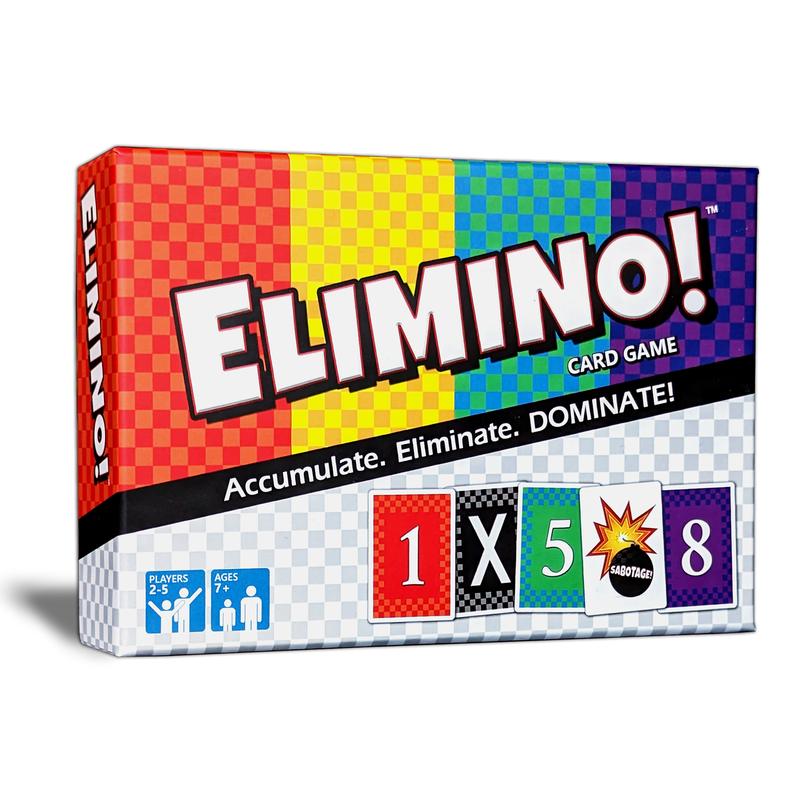 Elimino Card Game - Fast Paced, Easy to Learn, Great Gift Idea for All Ages family fun