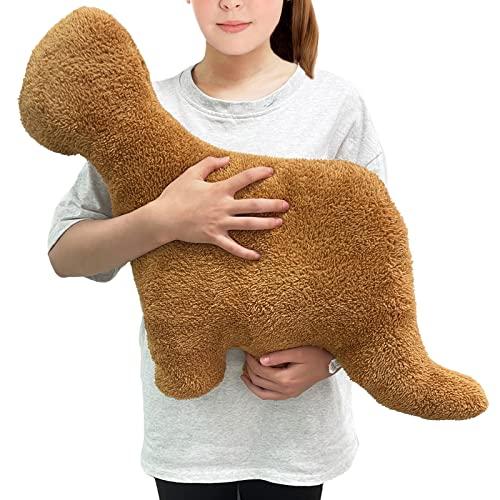  1 pack of dino nugget pillow plush, dinosaur chicken block pillow fills animal plush toys, dinosaur plush plush dinosaur theme party decoration, Mother's Day, gift, will be praised