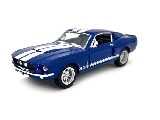 KiNSMART 1967 Ford Shelby Mustang GT500 White 1:38 Scale 5 Inch Die Cast Model Toy Race Car w Pullback Action Modelo de auto