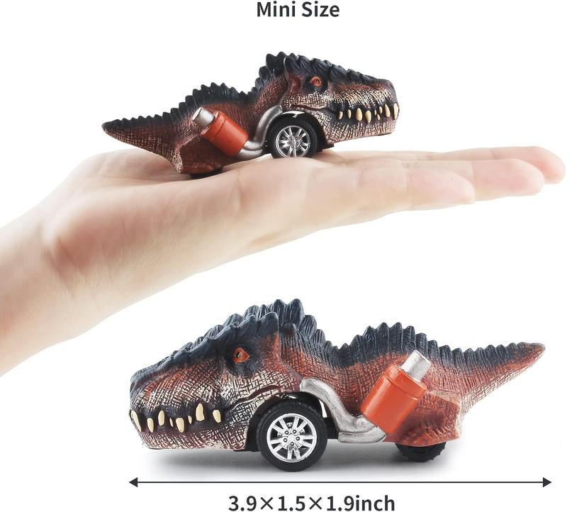 Dinosaur Toys for Kids 3-5, Pull Back Dinosaur Cars for 3 4 5 6 7 Year Old Boys Girls 6 Pack Dino Toys Gifts for Toddlers