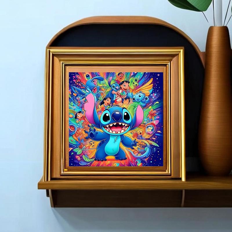 Cartoon Pattern DIY Diamond Arts Colorful Painting Kit without Frame, DIY 5D Diamond Arts Colorful Painting for Bedroom Home Wall Decor