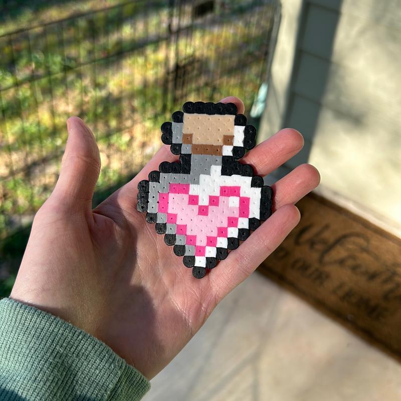 Love Heart Potion from Perler Beads