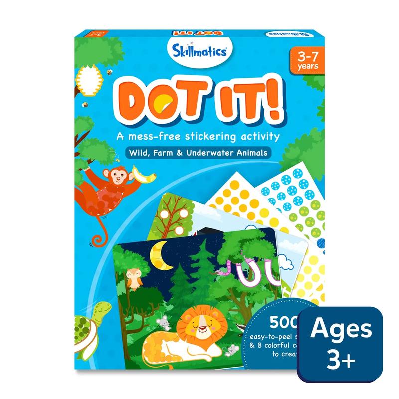 Skillmatics Dot it - Art & Craft Activity, Mess Free Art, DIY Creative Kit for Kids Ages 3 to 7