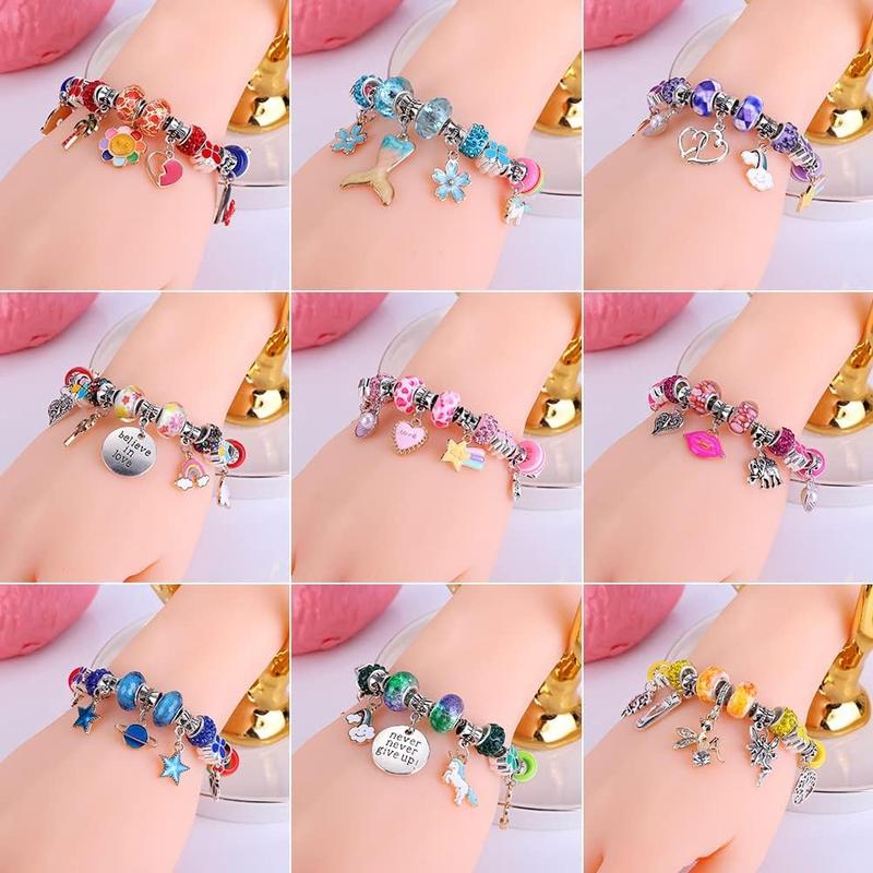 Cute Beaded Bracelet Jewelry Making Kit, 130pcs set DIY Jewelry Making Kit, Jewelry Making Supplies For Women & Teenager