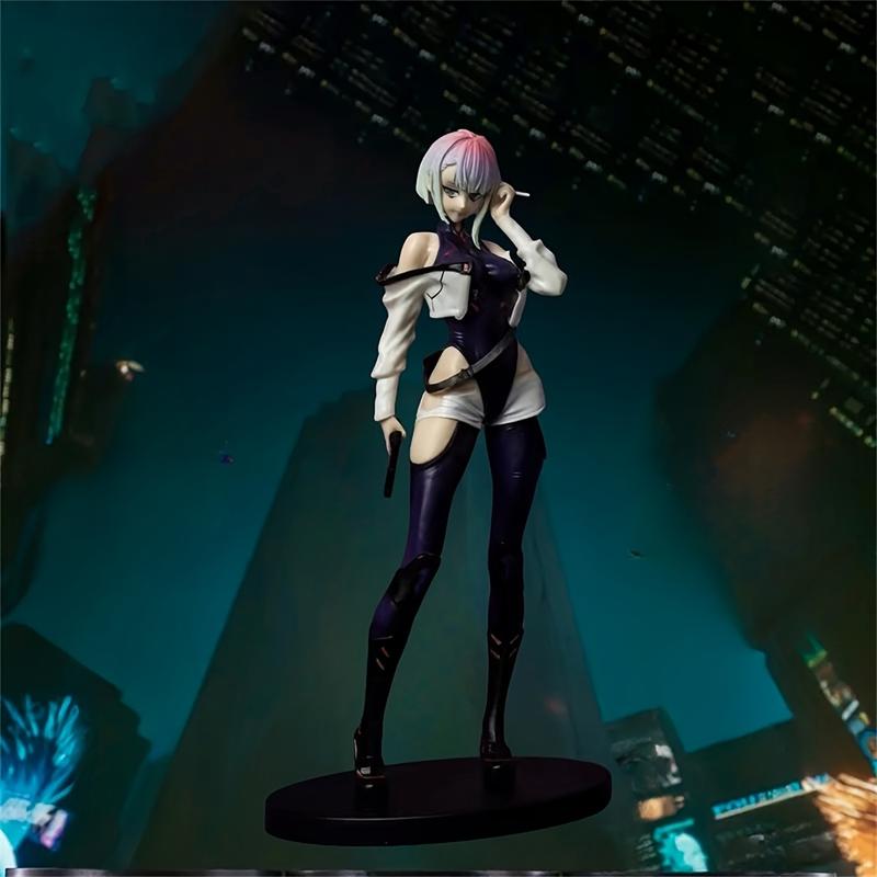 Cyberpunk: Edge Runner Lucia Action Figure, PVC Collectible Statue, Adult Collectors 18+ Model, Anime Character Figurine, for Gift and Display