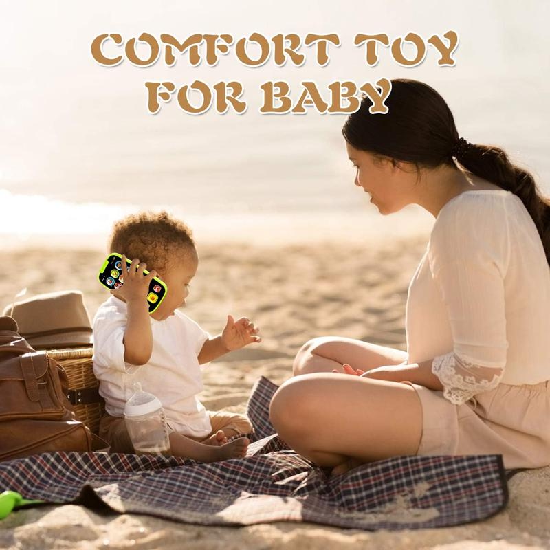 Baby Toy Phone for 1 2 3 Year Old Boy Girl Fake Phone Toys with Music Baby Cell Phone Toys 6 to 12 Months Light Up Play Phone for Babies Kids Toddlers Educational Learning Toys Gifts for Boys