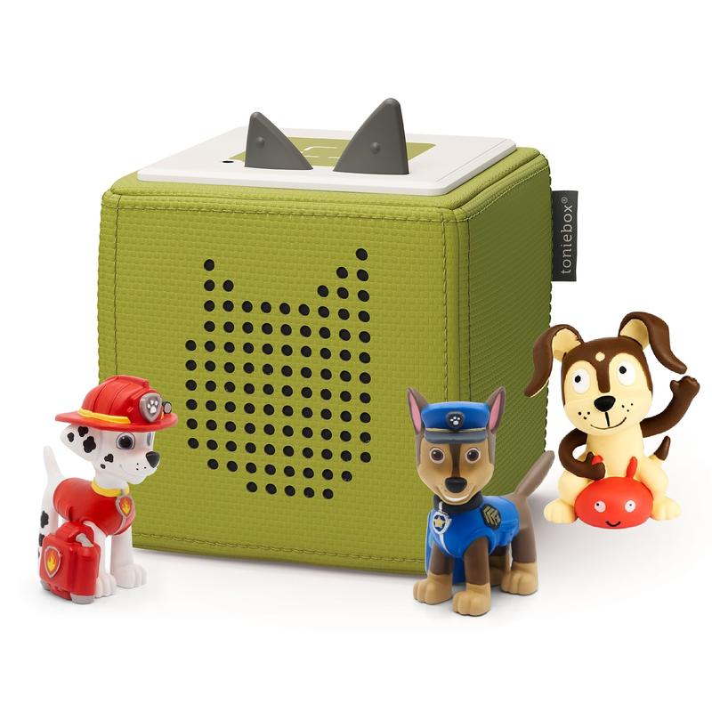 Tonies Green PAW Patrol Bundle Starter Set with 3 Tonies: Includes Chase, Marshall, Playtime Puppy and Charging Station