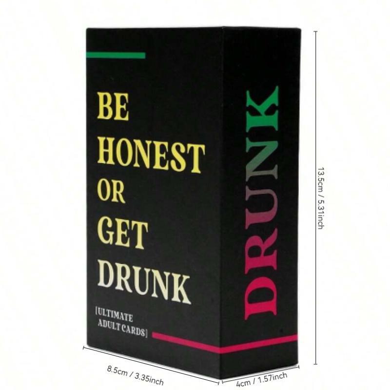 Be Honest Or Get Drinking Card Game, 1 Box Adult Party Game, Funny Card Game for Couples Parties, Party Supplies For Christmas