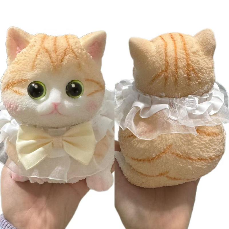 Handmade Kitten Decompression Toy Set for Stress Relief - Ideal Gift for Family and Friends - Edible Silicone Material