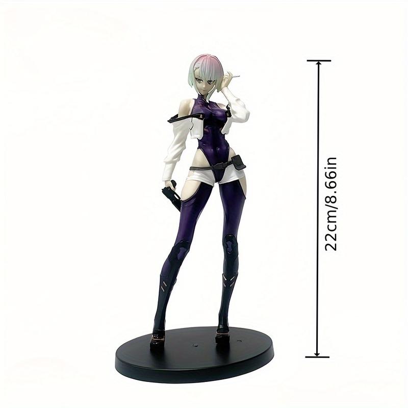 Cyberpunk: Edge Runner Lucia Action Figure, PVC Collectible Statue, Adult Collectors 18+ Model, Anime Character Figurine, for Gift and Display