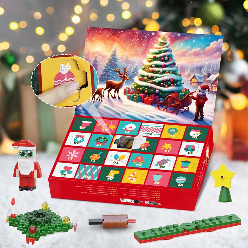 Shining Christmas Tree Building Blocks Set, with LED Lighting and 24 Christmas Tree Themed Accessories, Perfect Christmas & Halloween Collections for Fans and Kids (434 pcs)