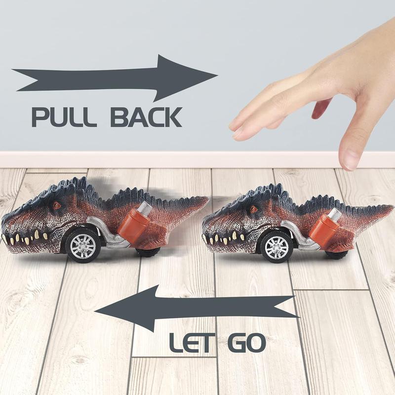 Dinosaur Toys for Kids 3-5, Pull Back Dinosaur Cars for 3 4 5 6 7 Year Old Boys Girls 6 Pack Dino Toys Gifts for Toddlers