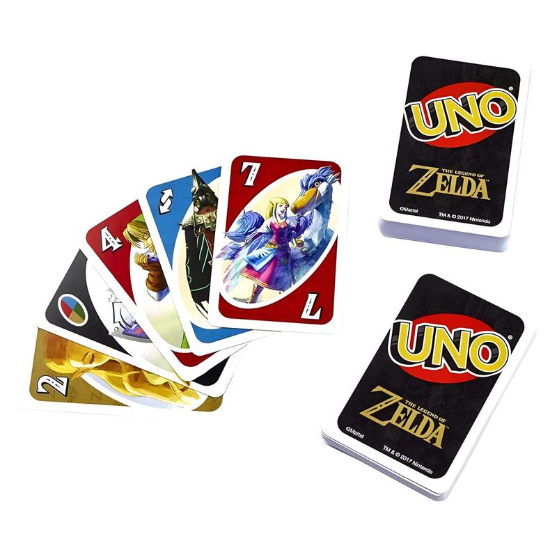 Mattel UNO The Legend of Zelda Card Game for Family Night | Gift for Zelda Fans