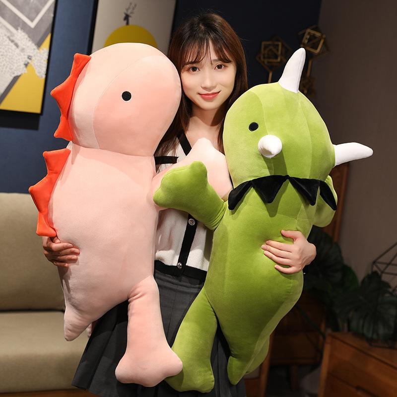 Dinosaur Plush Hug Pillow Soft Big Dinosaurs Stuffed Animal Toy Doll Gifts for Kids Birthday Valentine Toy Size 38*29 cm