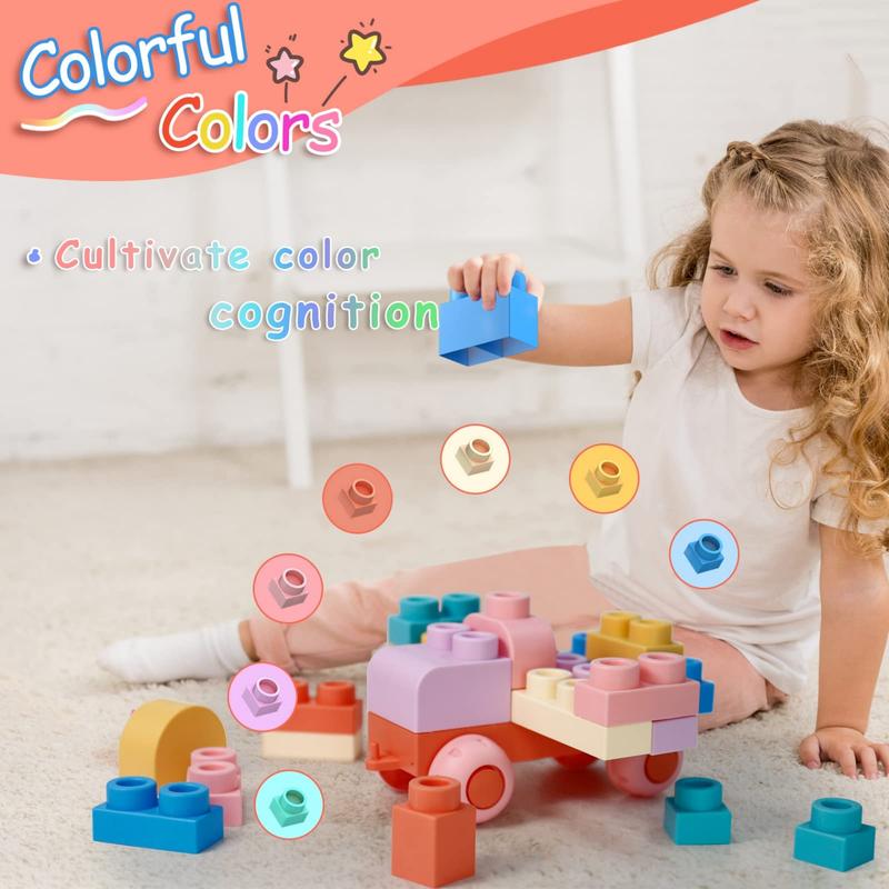 Top STEM Soft Building Block Sets for Kids Aged 4 years to 9 years old.Mega Building Blocks for preschool.Large Construction Block Toys for Kids to Improve Imagination、Creativity、Hands-on Ability