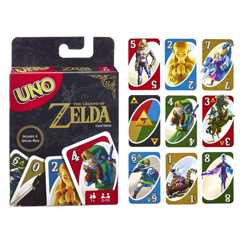 Mattel UNO The Legend of Zelda Card Game for Family Night | Gift for Zelda Fans