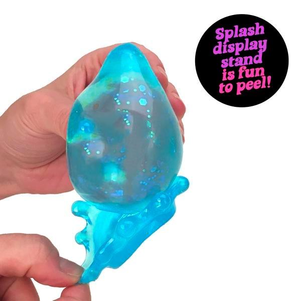 Schylling NeeDoh Dream Drop - Sensory Toy with a Dreamy Smooth Squeeze - Raindrop Shape in Assorted Colors Blue, Pink, and Purple - One Random Color