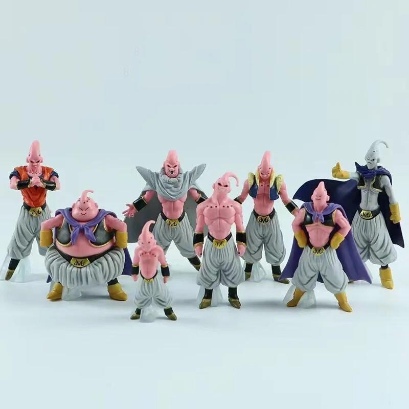 8pcs set  Anime Dragon Ball Z Super Buu Figure Majin Buu Figurine PVC