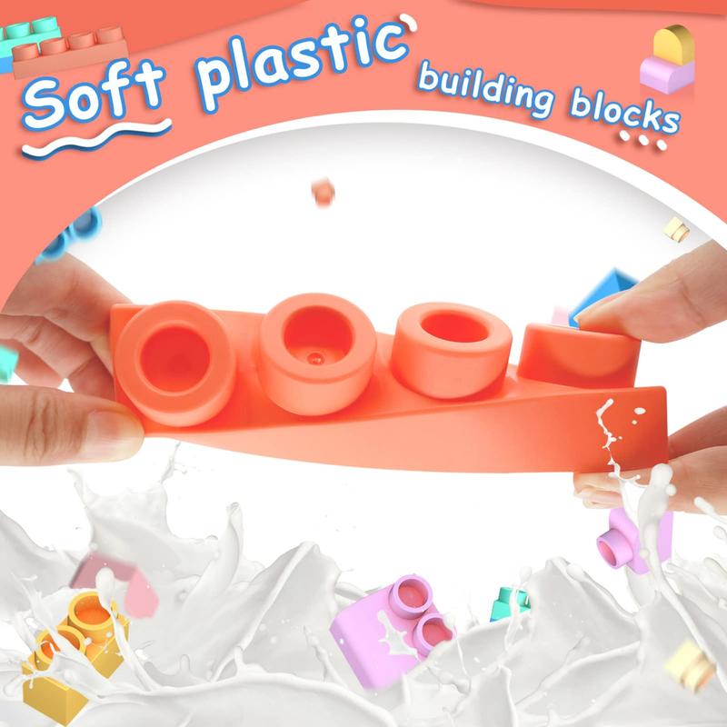 Top STEM Soft Building Block Sets for Kids Aged 4 years to 9 years old.Mega Building Blocks for preschool.Large Construction Block Toys for Kids to Improve Imagination、Creativity、Hands-on Ability