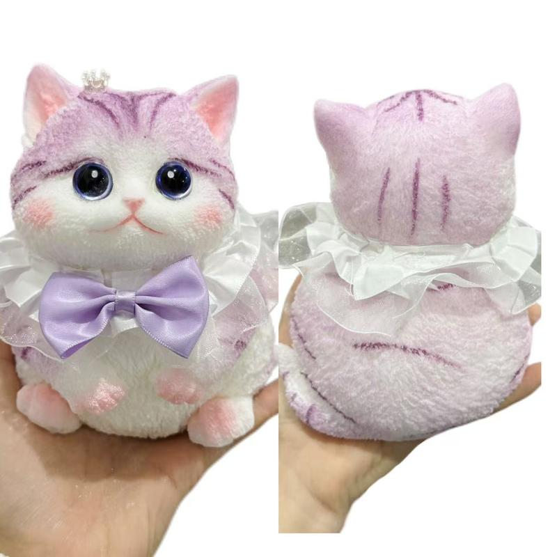 Handmade Kitten Decompression Toy Set for Stress Relief - Ideal Gift for Family and Friends - Edible Silicone Material