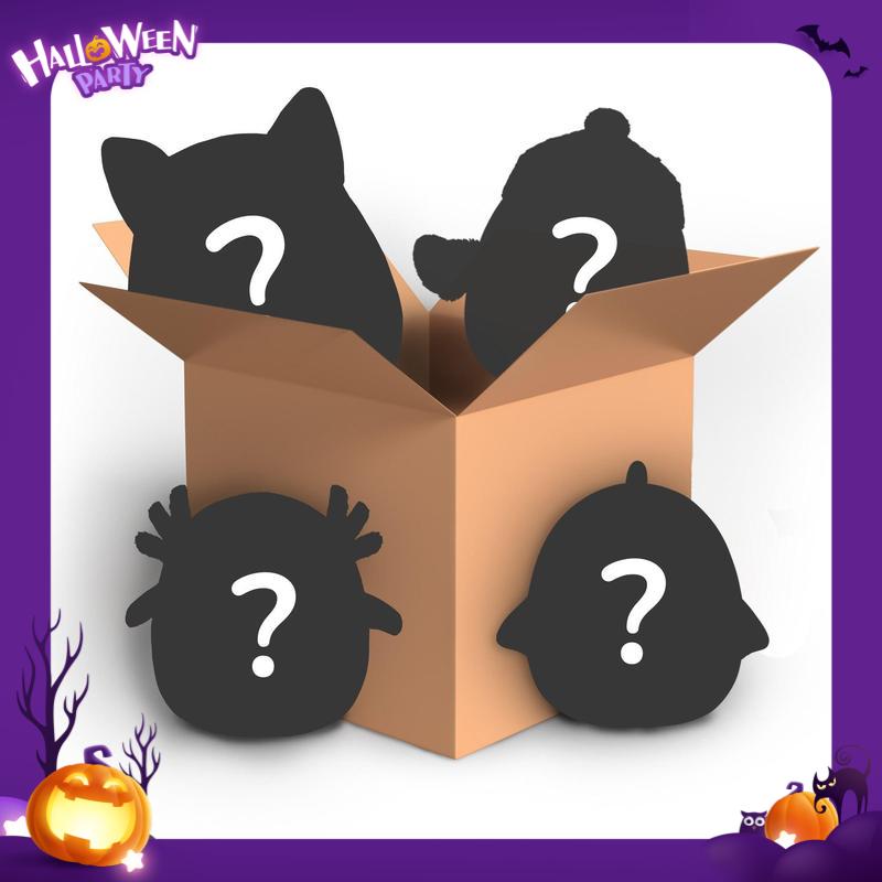 SquishmallowsMystery Box 4-Pack 8-Inch, ExclusiveSelection, May Contain AssortedCharacters, ltems May Vary, PerfectHoliday Gifts