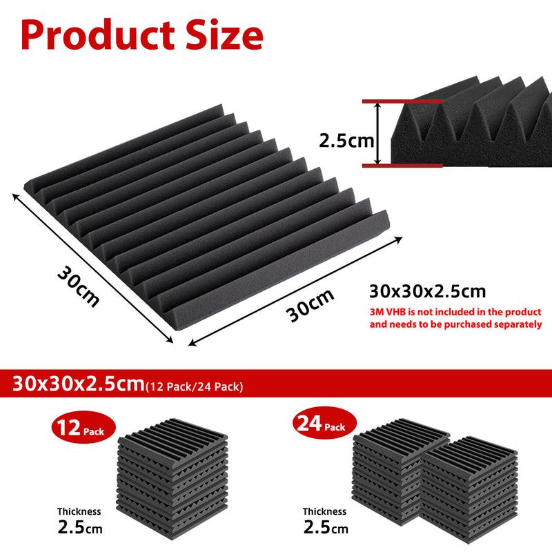 12-48pcs Acoustic Panels, 12