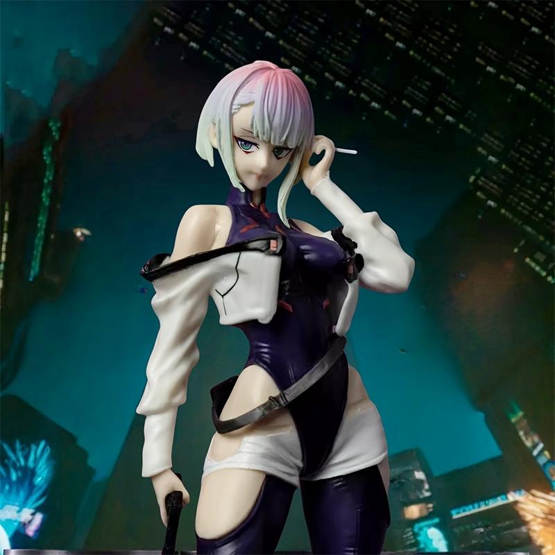 Cyberpunk: Edge Runner Lucia Action Figure, PVC Collectible Statue, Adult Collectors 18+ Model, Anime Character Figurine, for Gift and Display