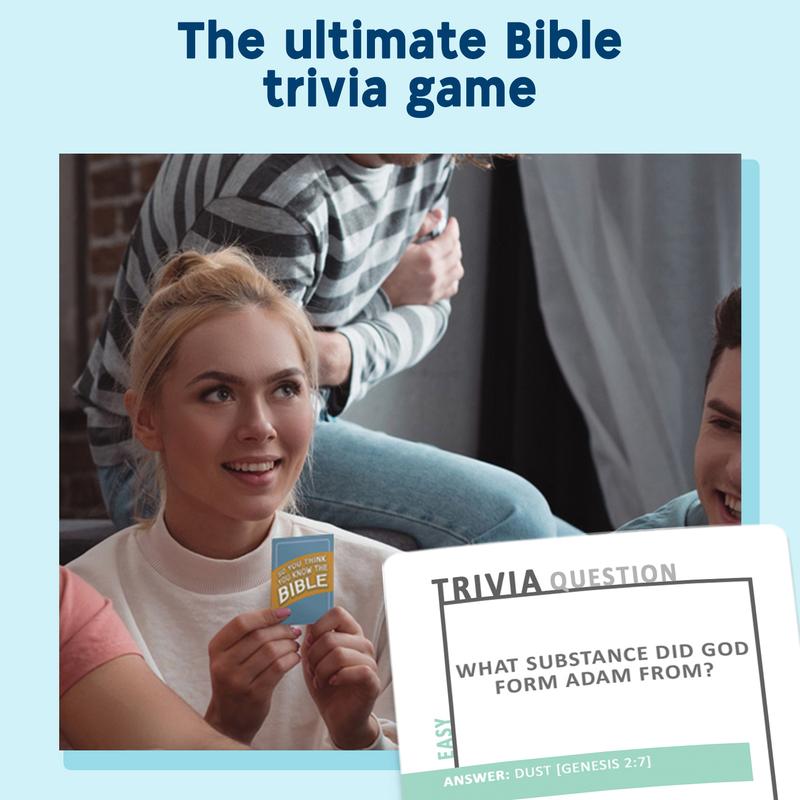 So You Think You Know The Bible - Fun & Engaging Christian Bible Trivia Game for Families, Church Groups & Bible Study | Perfect Gift for All Ages