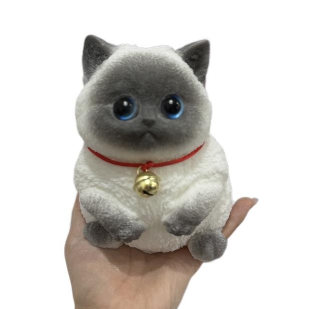 Handmade Kitten Decompression Toy Set for Stress Relief - Ideal Gift for Family and Friends - Edible Silicone Material