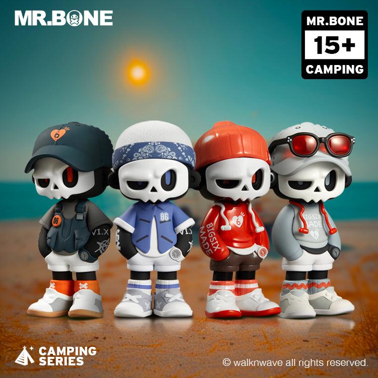 Official MR.BONE Camping Series One Person + One Dog Blind Box Model – Fashion Collection Toys and Holiday Gift Blind Box Random Blind Box