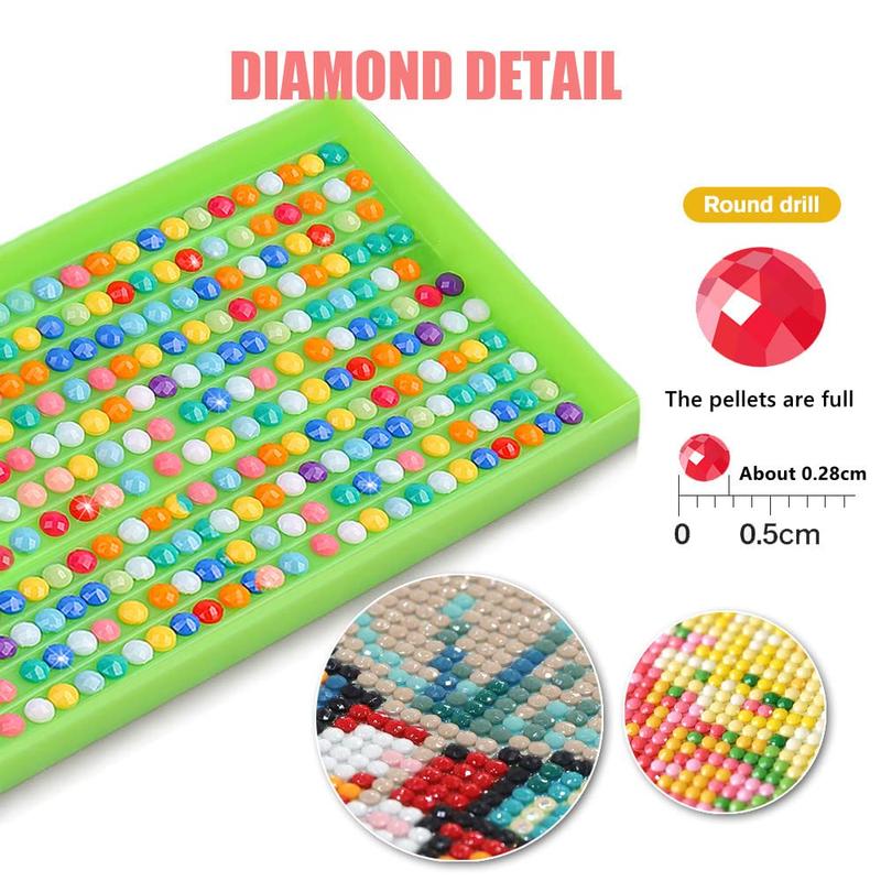 5D Adult Diamond Painting Kit, Villain Diamond Painting Kit -4 Pieces, Round Diamond Digital Painting Kit, Gem Art Painting Kit, Beginner DIY Diamond Painting Kit (11.8x15.7 inches)