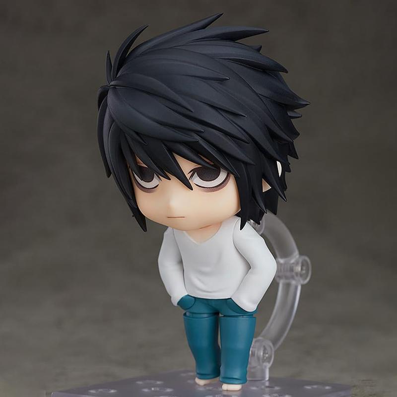 Death Note Nendoroid,L.Lawliet Figure Q Version Death Note Figure Toys with Accessories Movable Anime Figures Statue 3.93 inches