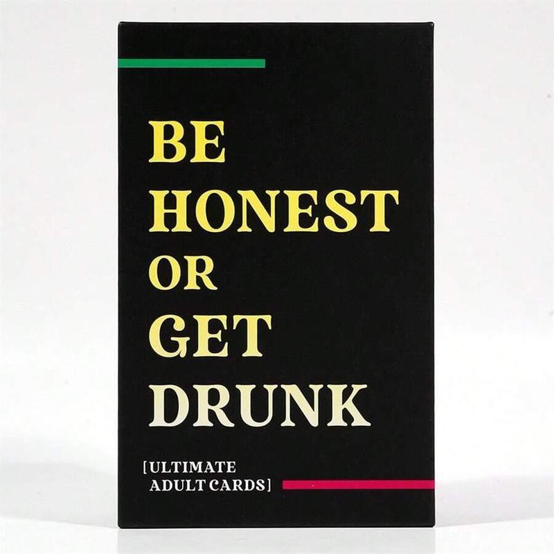 Be Honest Or Get Drinking Card Game, 1 Box Adult Party Game, Funny Card Game for Couples Parties, Party Supplies For Christmas