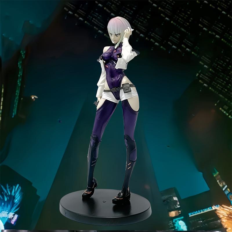 Cyberpunk: Edge Runner Lucia Action Figure, PVC Collectible Statue, Adult Collectors 18+ Model, Anime Character Figurine, for Gift and Display