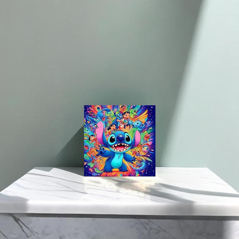 Cartoon Pattern DIY Diamond Arts Colorful Painting Kit without Frame, DIY 5D Diamond Arts Colorful Painting for Bedroom Home Wall Decor