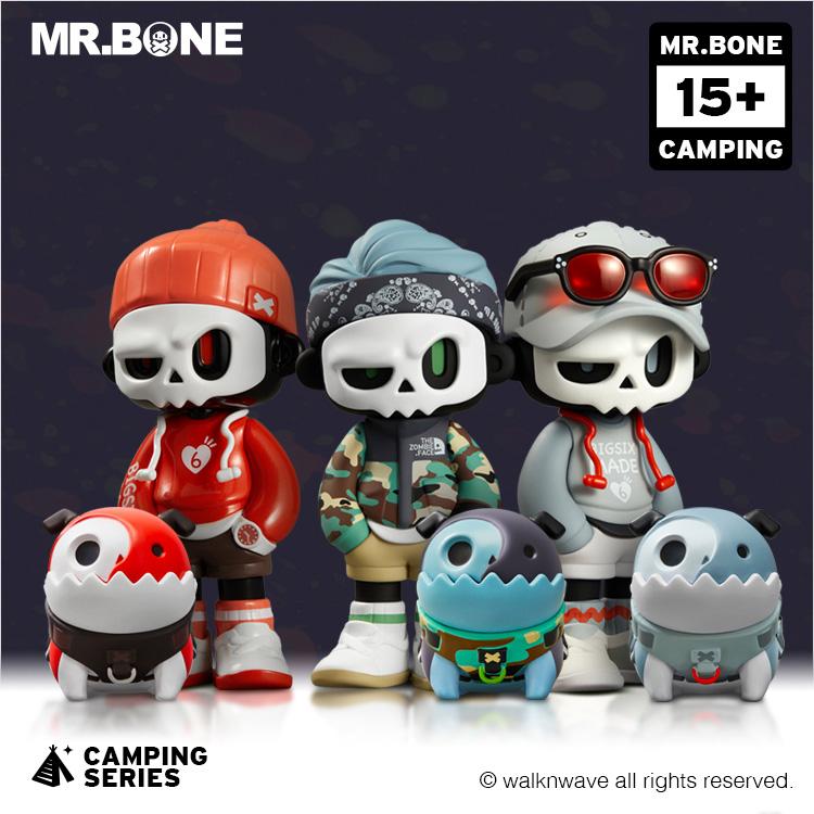 Official MR.BONE Camping Series One Person + One Dog Blind Box Model – Fashion Collection Toys and Holiday Gift Blind Box Random Blind Box