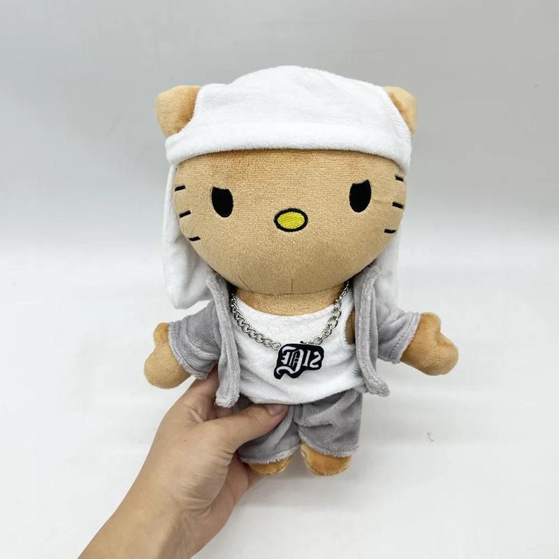 Hello Katty as Eminem Plush Doll Plushies Stuffed Toys Cute Kids Boys Girls Christmas Gifts