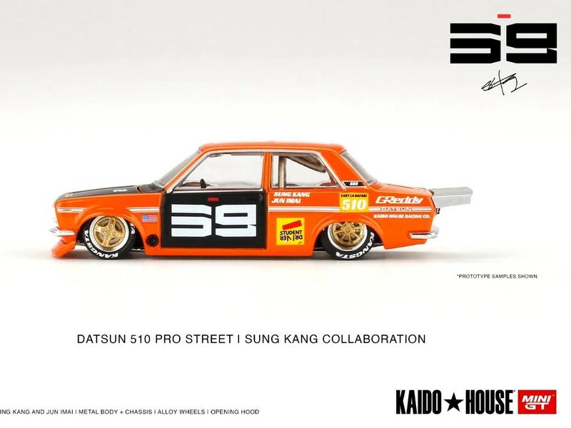 Mini GT x Kaido House 1:64 Datsun 510 Pro Street SK510 Orange - KHMG004