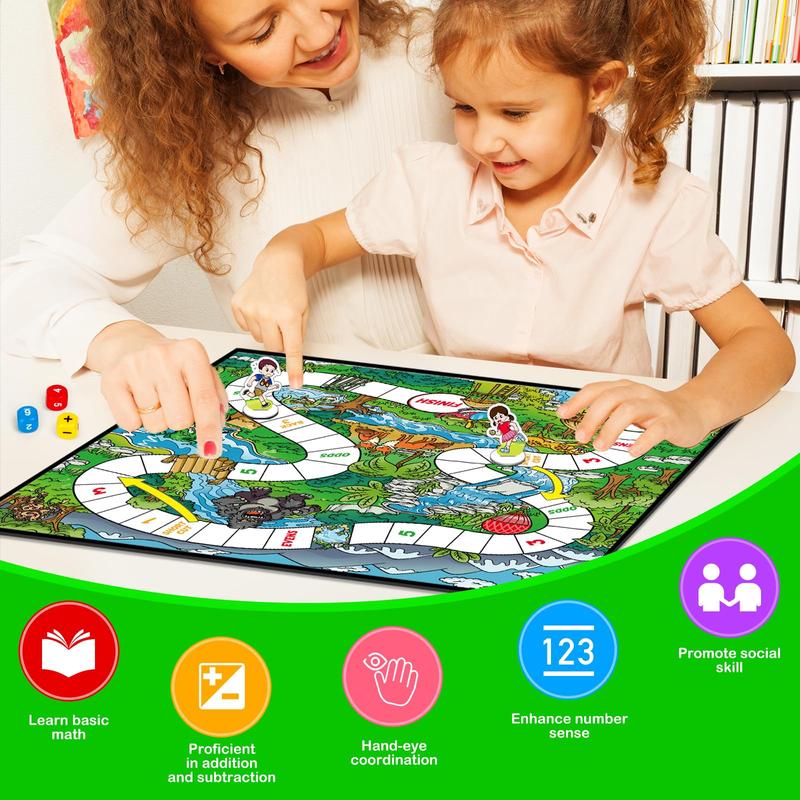 Aizweb Math Board Games,Addition & Subtraction Game,Educational Learning for for Boys and Girls ,Travel Indoor Outdoor Classroom Dice Family Games