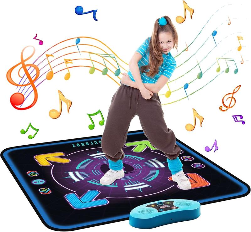 FUCEORUY Dance Mat for Kids Ages 4-12 Electronic Dance Mats Toy with 3 Game Modes Built-in Music Dance Pad with AUX Christmas Birthday Gifts Toys for Girls and Boys 4 5 6 7 8 9 10 Year Old